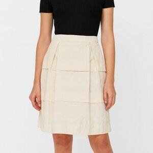 J.Crew  "Gateau" Skirt Cotton Sateen in a champagne Size 6